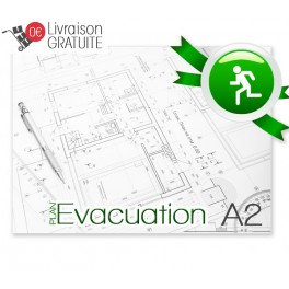 Plan d'évacuation plastifié A2