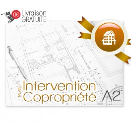 Plan d'intervention plastifié A2 pour copropriété 