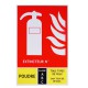 Panneau extincteur classe ABC 125x190mm