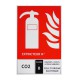 Panneau extincteur classe B 125x190mm