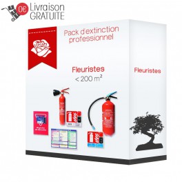 Pack d'extinction professionnel pour fleuristes