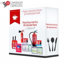 Pack d'extinction professionnel pour restaurant et brasserie
