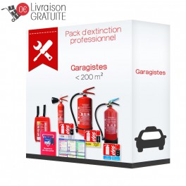 Pack d'extinction professionnel pour garagistes