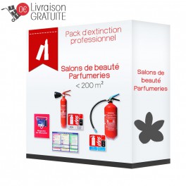 Pack d'extinction professionnel pour salons de beauté et parfumeries