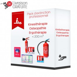 Pack d'extinction professionnel pour kinésithérapie, ostéopathie et ergothérapie 