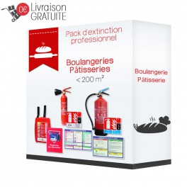 Pack d'extinction professionnel pour boulangerie et pâtisserie
