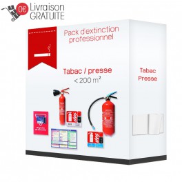 Pack d'extinction professionnel pour tabac/presse
