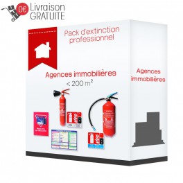 Pack d'extinction professionnel pour agence immobilière