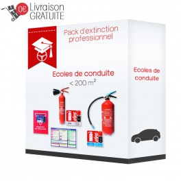 Pack d'extinction professionnel pour école de conduite