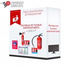 Pack d'extinction professionnel pour bureaux et locaux administratifs