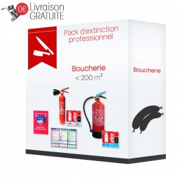 Pack d'extinction professionnel pour boucherie