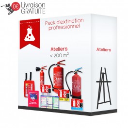 Pack d'extinction professionnel pour atelier